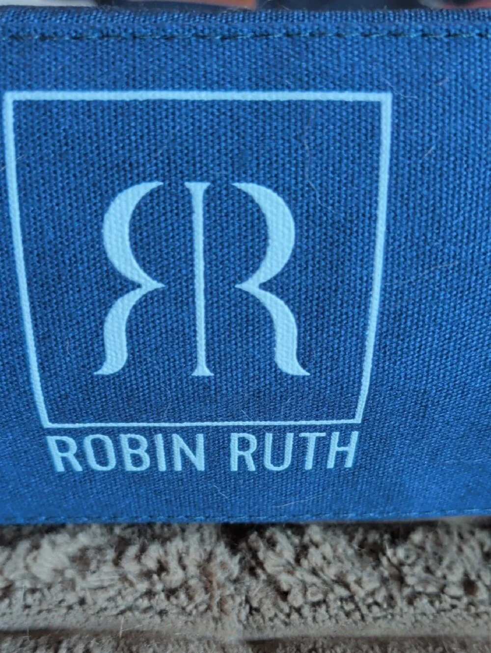 Robin Ruth Navy Blue Nashville Sticker-Print Canvas Tote